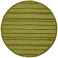 thumbnail image 3 of SAFAVIEH Martha Stewart Freehand Stripe Wool Area Rug, Mossy Rock, 8' x 8' Round, 3 of 6