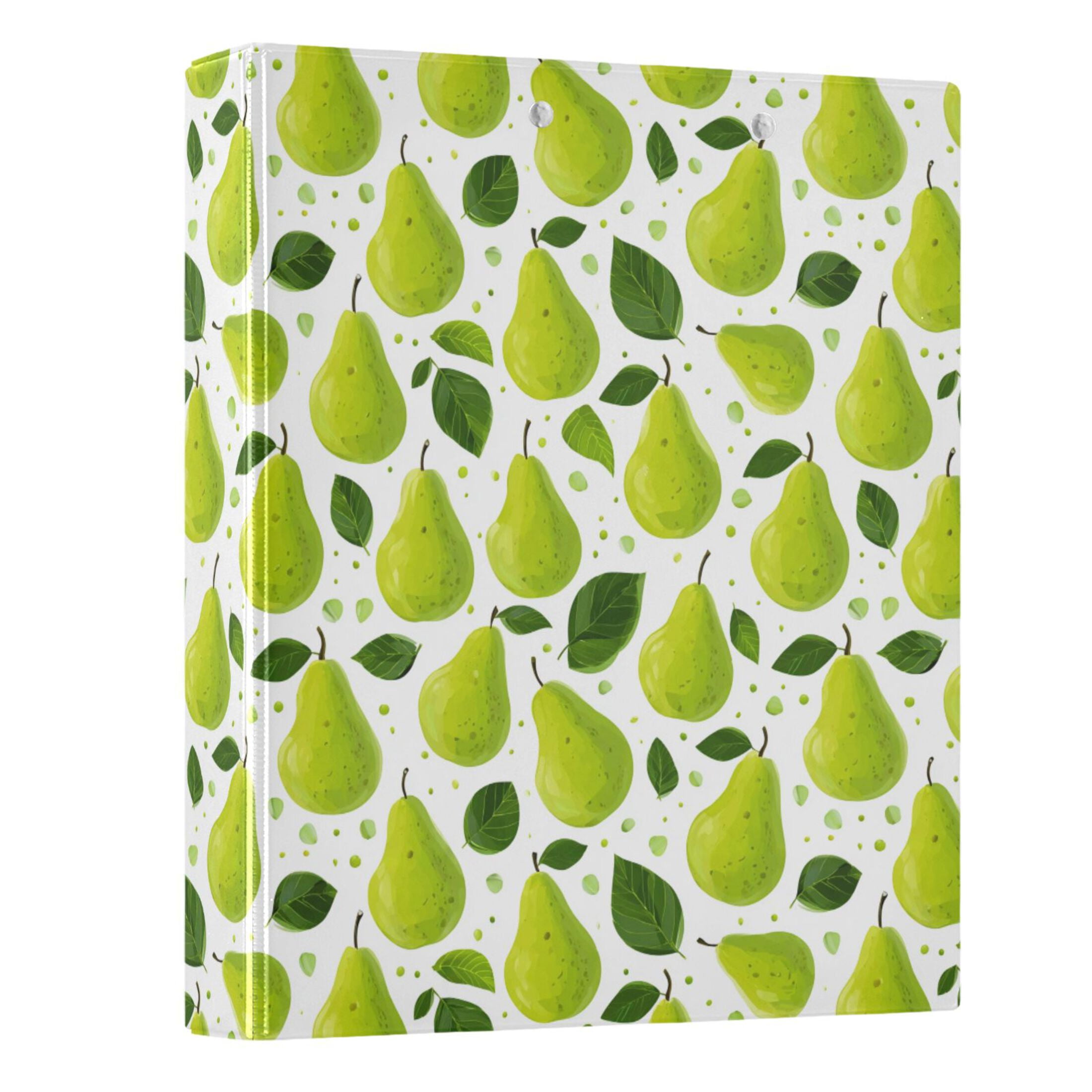 Three Ring Binder Pear 1.5 Inch Round Binder D-Rings for Office Supplies and More
