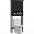 thumbnail image 1 of HOMCOM Over the Toilet Storage Cabinet, 3-Tier Washing Machine Cabinet, 1 of 10
