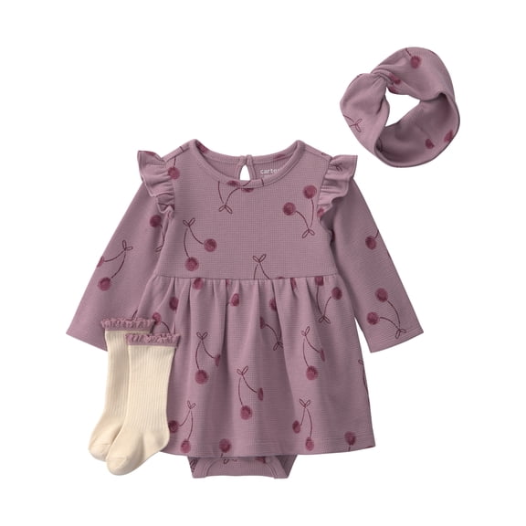 Carter's Child of Mine Baby Dress Set, 3-Piece, Sizes Preemie-6/9 Months