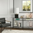 thumbnail image 4 of Evelyn&Zoe Pax 27" Tall Table Lamp with Fabric Shade, Matte Black/Brass, 4 of 7