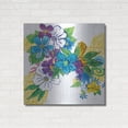 thumbnail image 3 of Luxe Metal Art 'Flower Power III' by Mike Schick, Metal Wall Art, 36"x36", 3 of 9