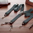 thumbnail image 5 of Buyless Fashion 2 pack Suspenders for Men - 48" Elastic Adjustable Straps 1 1/4" - Y Back with Metal Hooks - 5137-2-Gray, 5 of 7