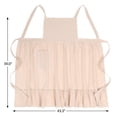 thumbnail image 6 of Unique Bargains Aprons for Women with Pockets Kitchen Apron Extra Long Waist Beige, 6 of 6