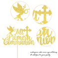 thumbnail image 3 of Cake Topper YCTHUNFISH Mi Primera Comunión con brillo dorado, 3 of 7