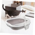 thumbnail image 3 of CHIKANSTORE Cat Litter Box Puppy Pan Kitten Toilet Cat Litter Basin Puppy Litter Pan Cat Sand Tray.15.4X12.2X4in, 3 of 5