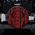 thumbnail image 1 of Abstract Stripe Racing Art Pattern Polyester Universal Spare Wheel Tire Cover Wheel Covers for Trailer RV SUV Truck Camper, 1 of 5