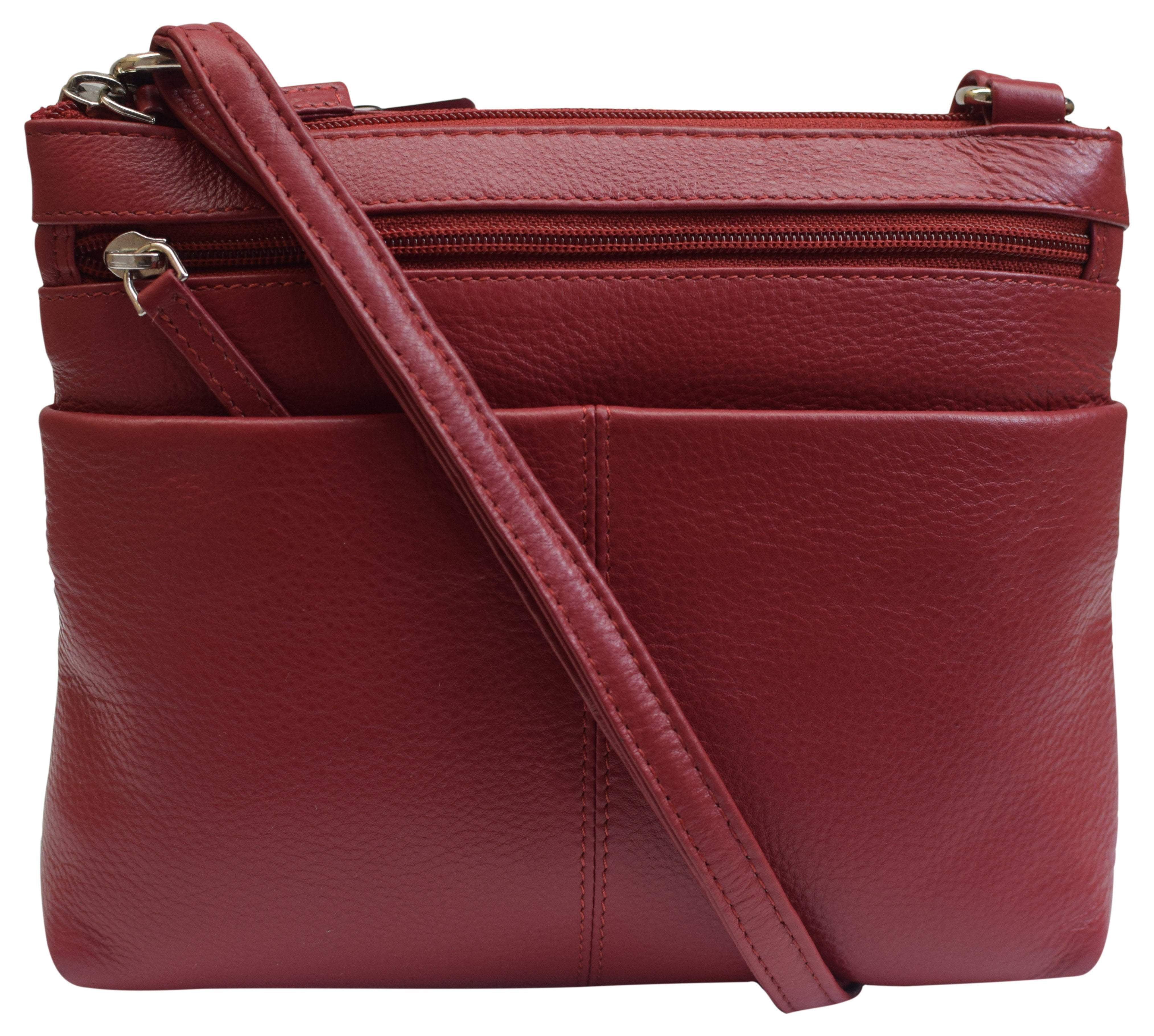 Womens Premium Leather Luxury Crossbody Shoulder Handbag Purse for ...