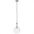 thumbnail image 6 of Evelyn&Zoe 11" Brushed Nickel Finish Metal/Glass Pendant, 6 of 9