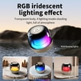 thumbnail image 4 of 2.36" Gyroscopic Bluetooth Speaker - RGB Music Sync Bass, 10m Range & 1000mAh Battery, 4 of 6