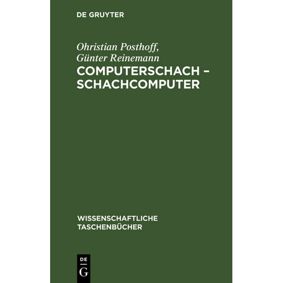 Wissenschaftliche TaschenbÃ¼cher Computerschach - Schachcomputer, Book 232, (Hardcover)