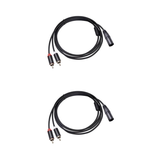 Injueey Cable adaptador divisor XLR hembra a macho, Cable convertidor de Audio de repuesto, conector de conversión, accesorios para equipos de Type1 NO1