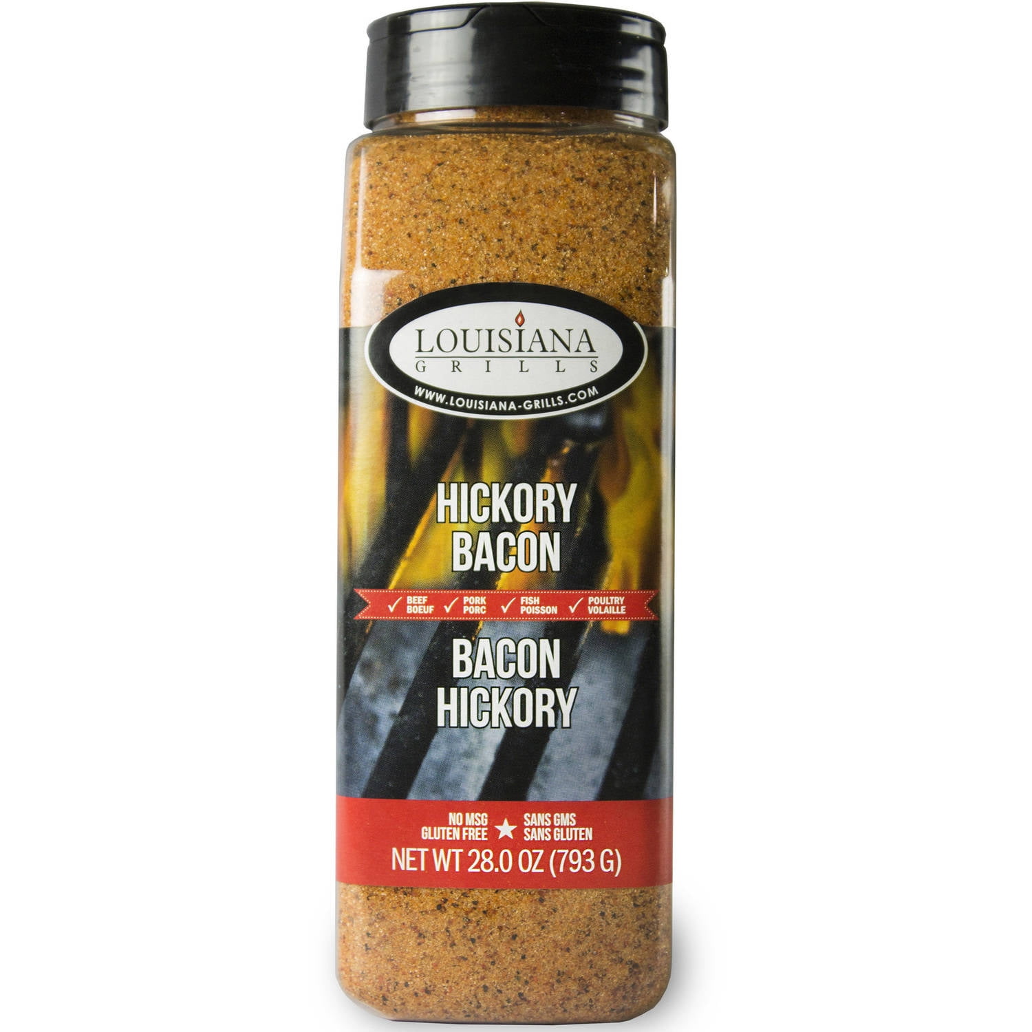 Louisiana Grills Spices and Rubs, Hickory Bacon, 24 oz