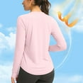 thumbnail image 6 of UPF 50+ Sun Shirts for women Lightweight Side Slit Hiking Shirt with Breathable Stretch, Long Sleeve UV Protection for Running & Fishing, 6 of 9