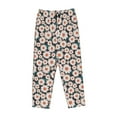 thumbnail image 4 of Naloa Daisies Flowers Print Women’s Ultra-Soft Comfy Pajama Lounge Pants with Pockets & Drawstring, 4 of 8