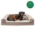thumbnail image 3 of FurHaven Pet Products Faux Fleece & Chenille Memory Top Sofa Pet Bed for Dogs & Cats - Cream, Jumbo Plus, 3 of 13