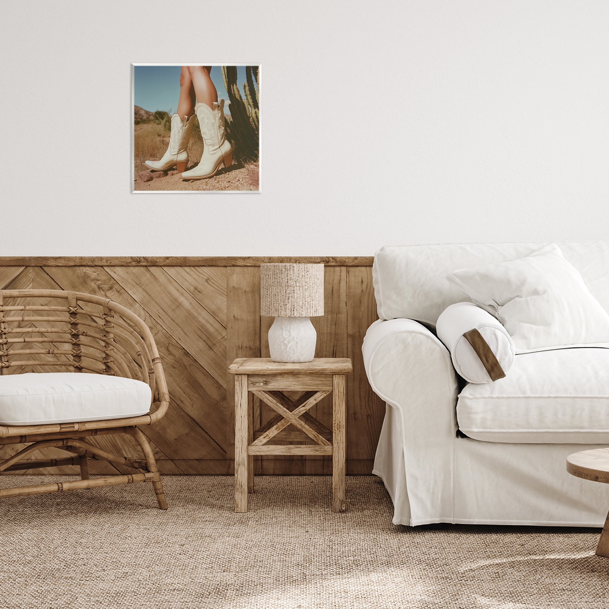 Stupell Industries Desert Boots Step Wall Plaque Art, design by Heidi Kuntz