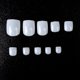 thumbnail image 5 of 100pcs Square False Toe Nails Full Cover White Artificial Fake Toenail Acrylic Foot Nail Art Tips Manicure Tools, 5 of 5