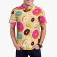 thumbnail image 2 of Salouo Donuts for Men's Short Sleeve Polo Shirts,Polo Shirts for Men Performance Short Sleeve Golf Shirt Athletic Casual Collared T-Shirt-3X-Large, 2 of 8