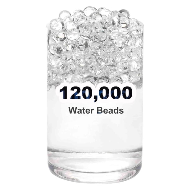 Perlas de gel de agua FALAMON 120.000 transparentes para rellenar 14 jarrones