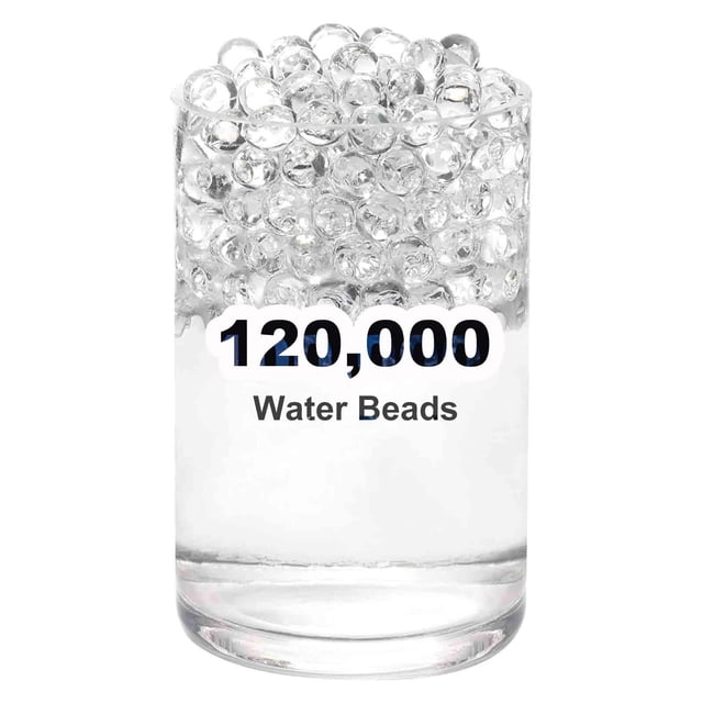 Perlas de gel de agua FALAMON 120.000 transparentes para rellenar 14 jarrones