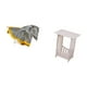 thumbnail image 5 of Manta a rayas para dormitorio, sofá cama, silla con mesita de noche portátil y versátil, práctica mesa auxiliar para decoración del hogar., 5 of 8