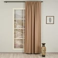 thumbnail image 2 of 3S Brother's Home Decorative Barley Curtains Extra Wide Extra Long Luxury Colors Linen Look Custom Made 5-25 Feet Made in Turkey Hang Back Tab ( 1 Panel ) Home Décor (52"Wx95"L), 2 of 6