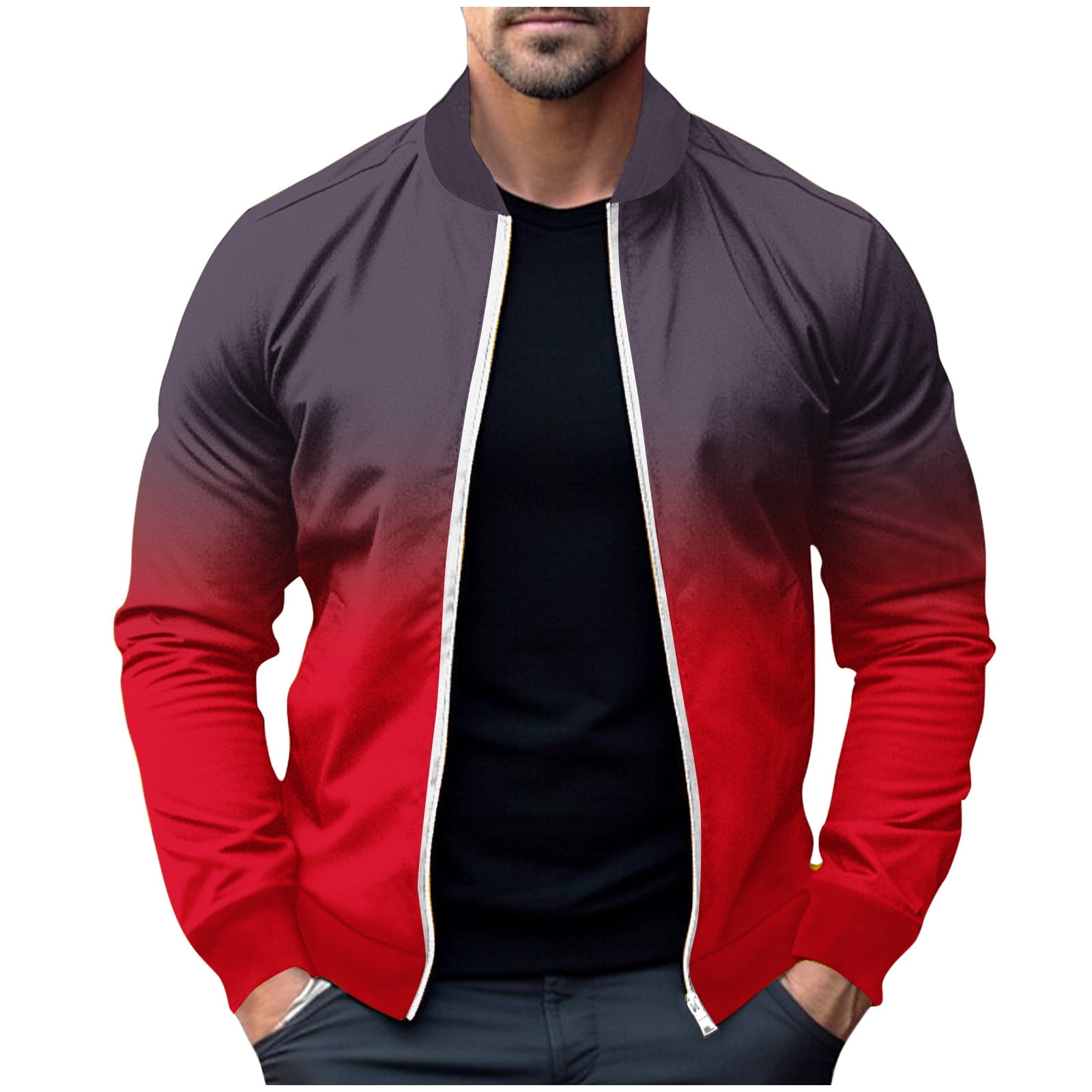 Winter Yellow Jackets For Men Men'S Casual Jacket Zip Up