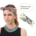 thumbnail image 4 of ZLight Bandeau de Sport Mode Nœud Réglable Multicolore Style Vintage Bandeau de Lavage du Visage Accessoires pour Femmes Blanc 1Ensemble, 4 of 6