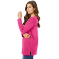 thumbnail image 4 of Woman Within Plus Size Cable Knit V-Neck Pullover Sweater, 4 of 6