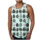 thumbnail image 2 of Camiseta sin mangas de cuello redondo para hombre, ropa de ocio, fitness, para el hogar, pijama, camiseta con estampado a color, blusa deportiva de poliéster para hombre, 2 of 4
