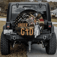 thumbnail image 2 of Lotusprinthandmade US Eagle Under God Spare Tire Cover Without Backup Camera Hole 6 Sizes, 2 of 8