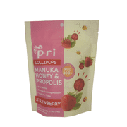 Makuka honey strawberry LolliPops - 12 Lollipops