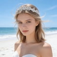 thumbnail image 3 of Miiottaa Bridal Hair Accessory Silver Crystals Tiaras for Elegant and Graceful Look, 3 of 13