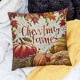 thumbnail image 2 of SHANXI Wreath Throw Pillow Covers Quotes Thanksgiving Fall 18x18in, 2 of 5