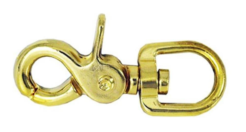Quality Solid Brass 23/4" Trigger Snap Hook 5/8" Swivel Eye, Extra