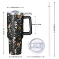thumbnail image 2 of Black Halloween Dancing Skeletons Tumbler with Handle and Lid,40oz Double Wall Vacuum Insulated Tumbler,Cups Gift for Women and Men, 2 of 7