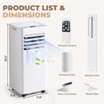 thumbnail image 3 of BaPiPro 10000 BTU 3-in-1 Smart Portable Air Conditioner, Standing Cooling Unit with APP & Remote Control, Cooling, Dehumidifier & Fan Functions, 55dB Quiet Operation for Bedroom & Indoor Spaces, 3 of 9