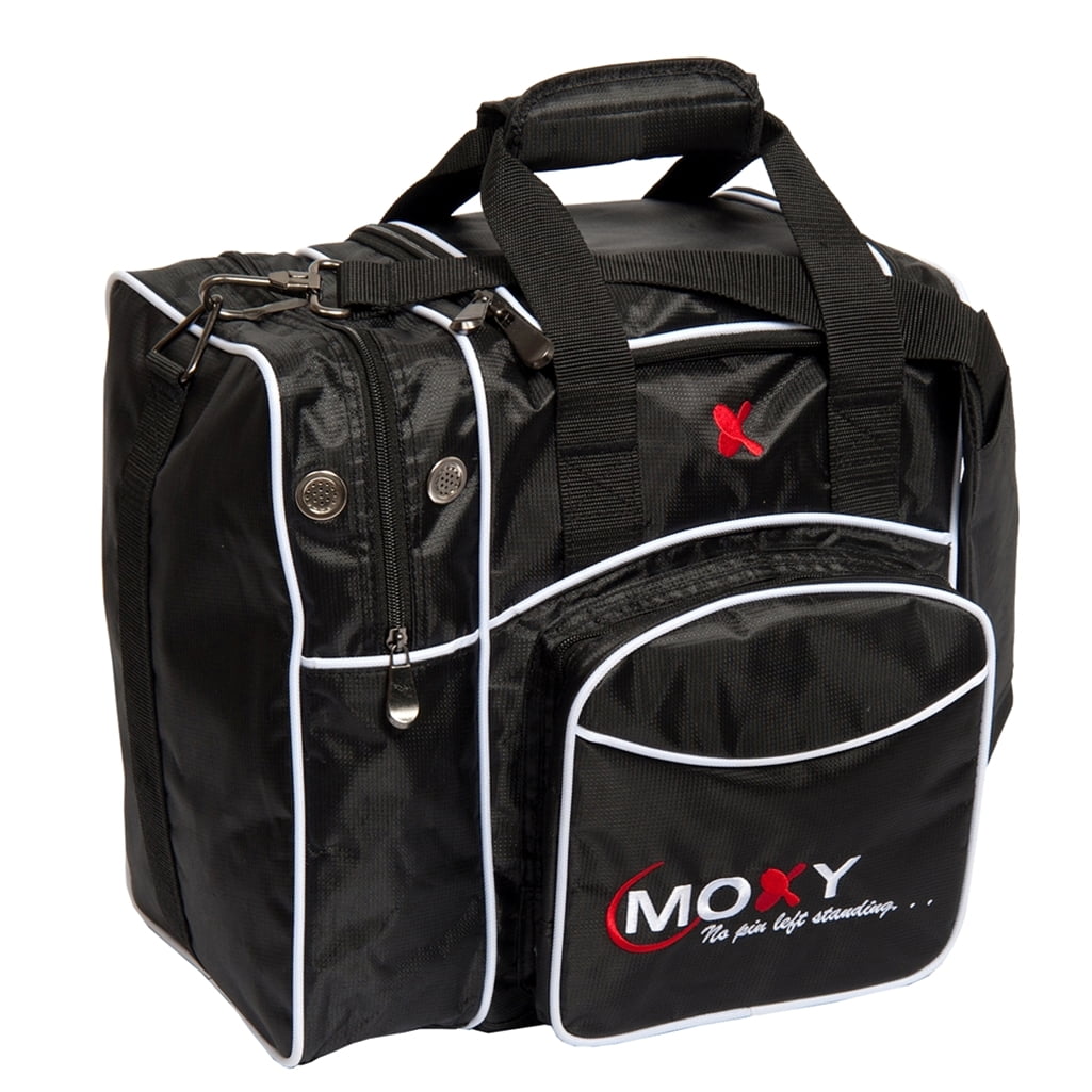 Moxy Duckpin Deluxe Tote Bowling Bag Red/Black Moxy Duckpin Deluxe Tote Bowling Bag Red/Black