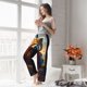 thumbnail image 5 of Balery Prairie Meditating Raccoon Pantalones de pijama para mujer, pijamas ultraligeros, pantalones de estar por casa-Large, 5 of 6