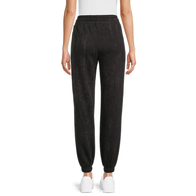 【in a row】[UNISEX] Cotton Candy Jogger Banding Pants Silex Slim Knit-Waist Scrub Jogger - Black – Jaanuu