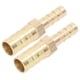 thumbnail image 3 of Empalmador de púas, 2 uds., empalmador de púas, reductor de púas para manguera de latón, conector de púas reductor hexagonal(10mm(3/8in) to 6mm(1/4in)), 3 of 8