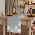 thumbnail image 2 of Table Runners 72 Inches Long Dress Scarves, White Dandelion Farmhouse Kitchen Table Runner, Coffee Tablerunners, Spring Plants Flowers Vintage Gray 16x72 Inch, 2 of 9