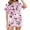 C303/White, variant on XIYON Halloween Pajamas Set for Women Ghost Print Short Sleeve Sleepwear Soft Button Down Loungewear Two-Piece Pjs Sets for Holiday Party
