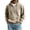 Beige, variant on JUUYY Men's Quarter Zip Pullover Hoodies with Pocket Loose Fit Long Sleeve Casual Half Zipper Hooded Sweatshirt Fall Winter Outfit White XL