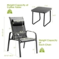 thumbnail image 7 of Resenkos 3 Pieces Patio Bistro Furniture Set, Small Patio Conversation Furniture Set with Adjustable Backrest-Gray, 7 of 7