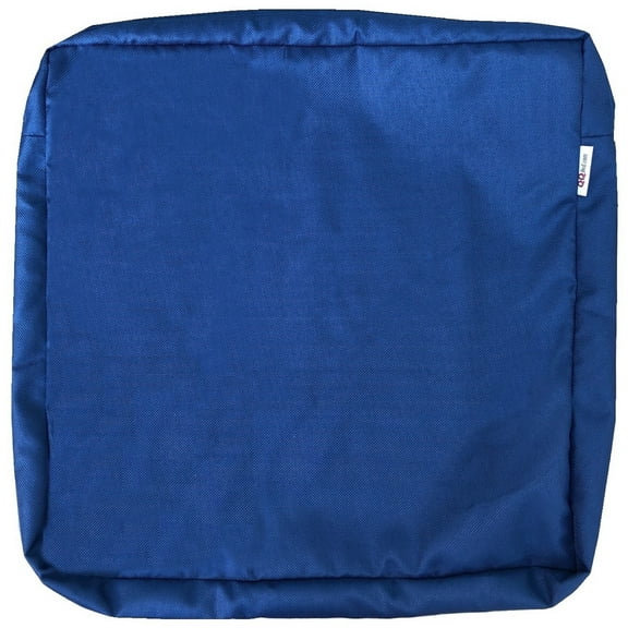 QQbed Water-Resistant Outdoor Patio Chair Cushion Cover 20"x18"x4" Navy Blue - Care Instructions