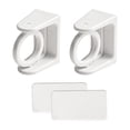 thumbnail image 3 of 2Pcs Rotation Adjustable Bathroom Kitchen Curtain Rod Holder Hooks, 3 of 8