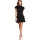 thumbnail image 3 of Vestido de fiesta de cóctel con dobladillo con volantes y manga corta con cuello anudado para mujer Adepaton WRMH-221-3, 3 of 6