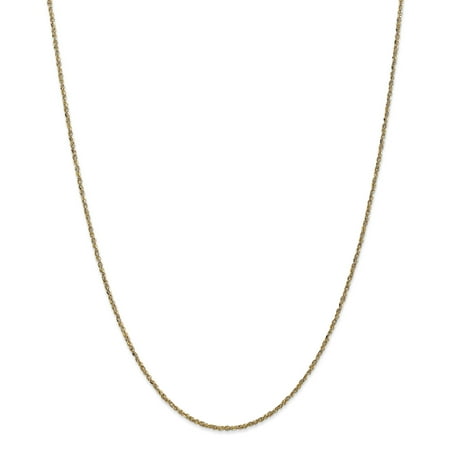 14k Yellow Gold 1.7mm Ropa Necklace Pendant Charm Chain Rope Gifts For Women For Her